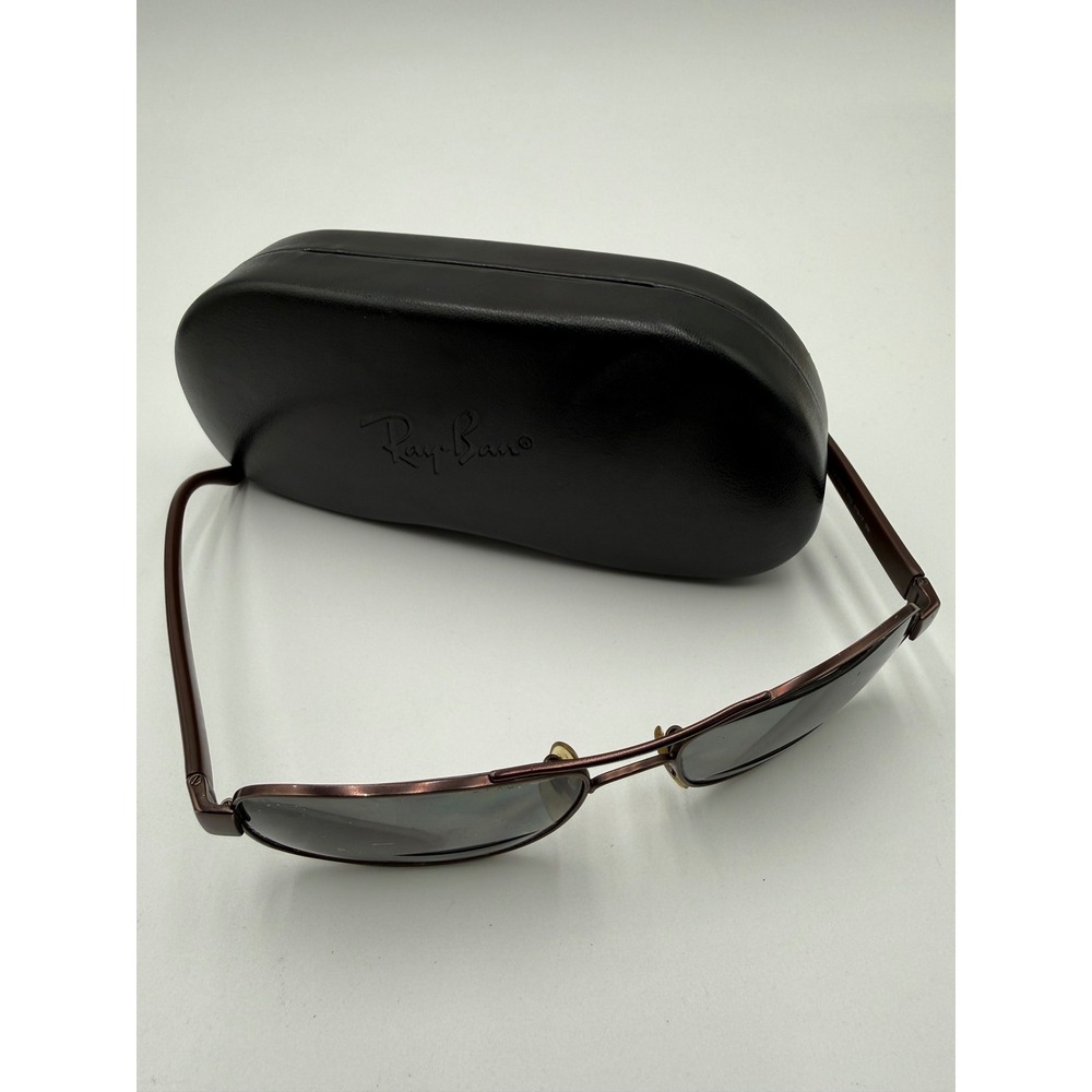 Ray-Ban Sunglasses Unisex 57mm Brown Good RB3273 012 Rectangular Metal Italy